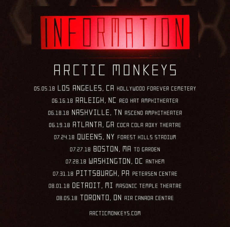 Arctic Monkeys Announce North American Tour