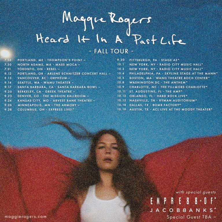 Maggie Rogers announces 2019 fall tour