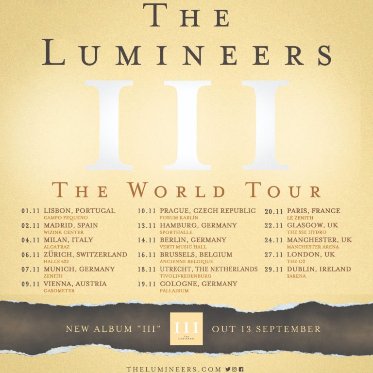 The Lumineers Announce World Tour