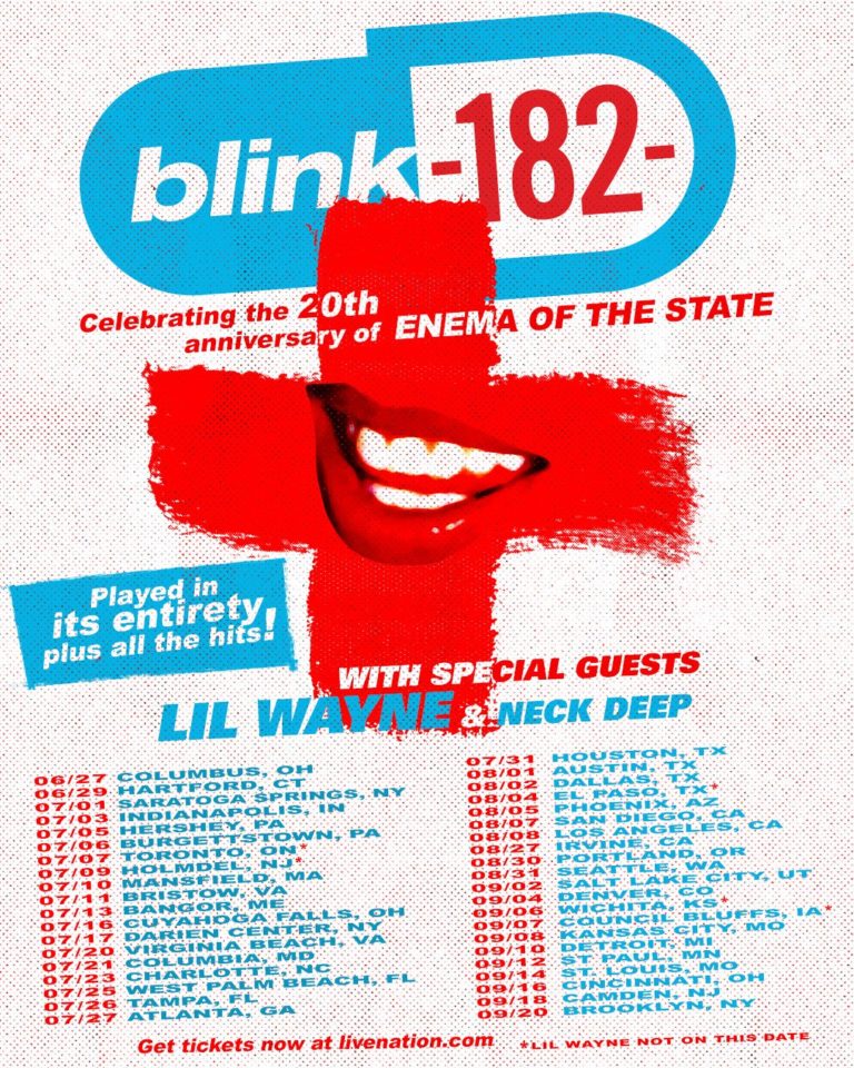 Blink-182 Announce ‘Enema Of The State’ Anniversary New Tour