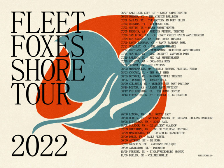 Fleet Foxes announce 2022 Shore tour