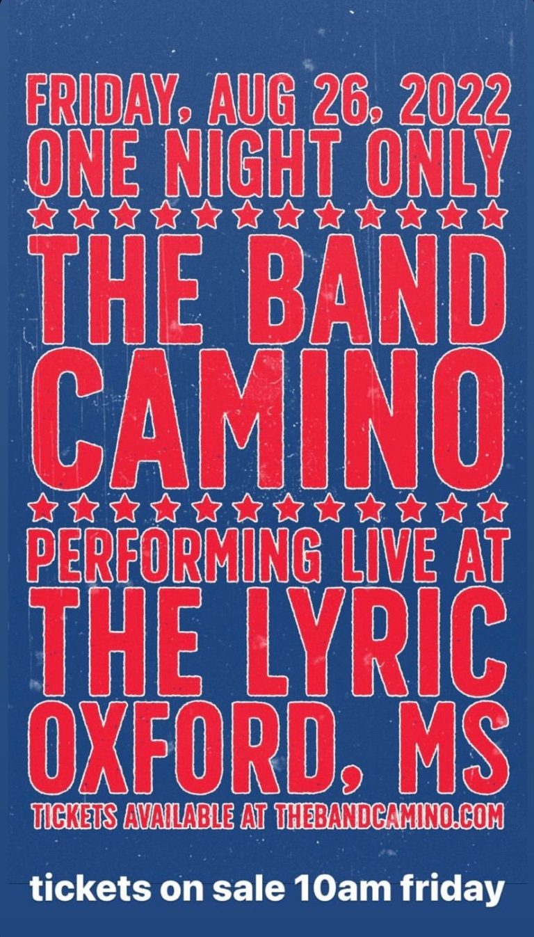 The Band Camino announces pop up show in Oxford, Mississippi