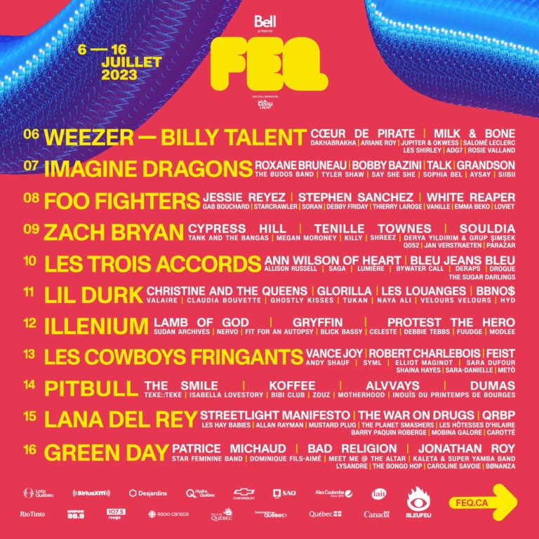 Quebec Summer Festival announces its 2023 lineup with Lana Del Rey, Foo Fighters, Imagine Dragons and many more