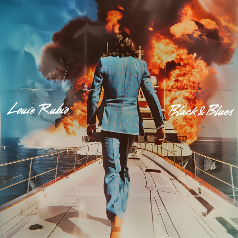 Louie Rubio-"Black & Blues" single art