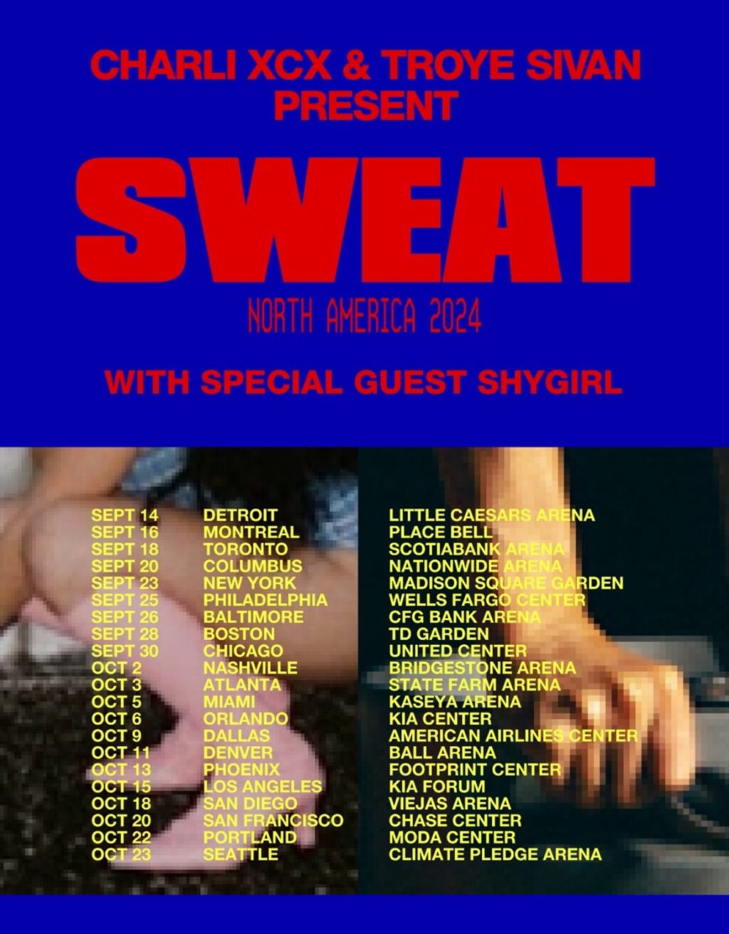 SWEAT Tour Charli XCX & Troye Sivan » // MELODIC Magazine