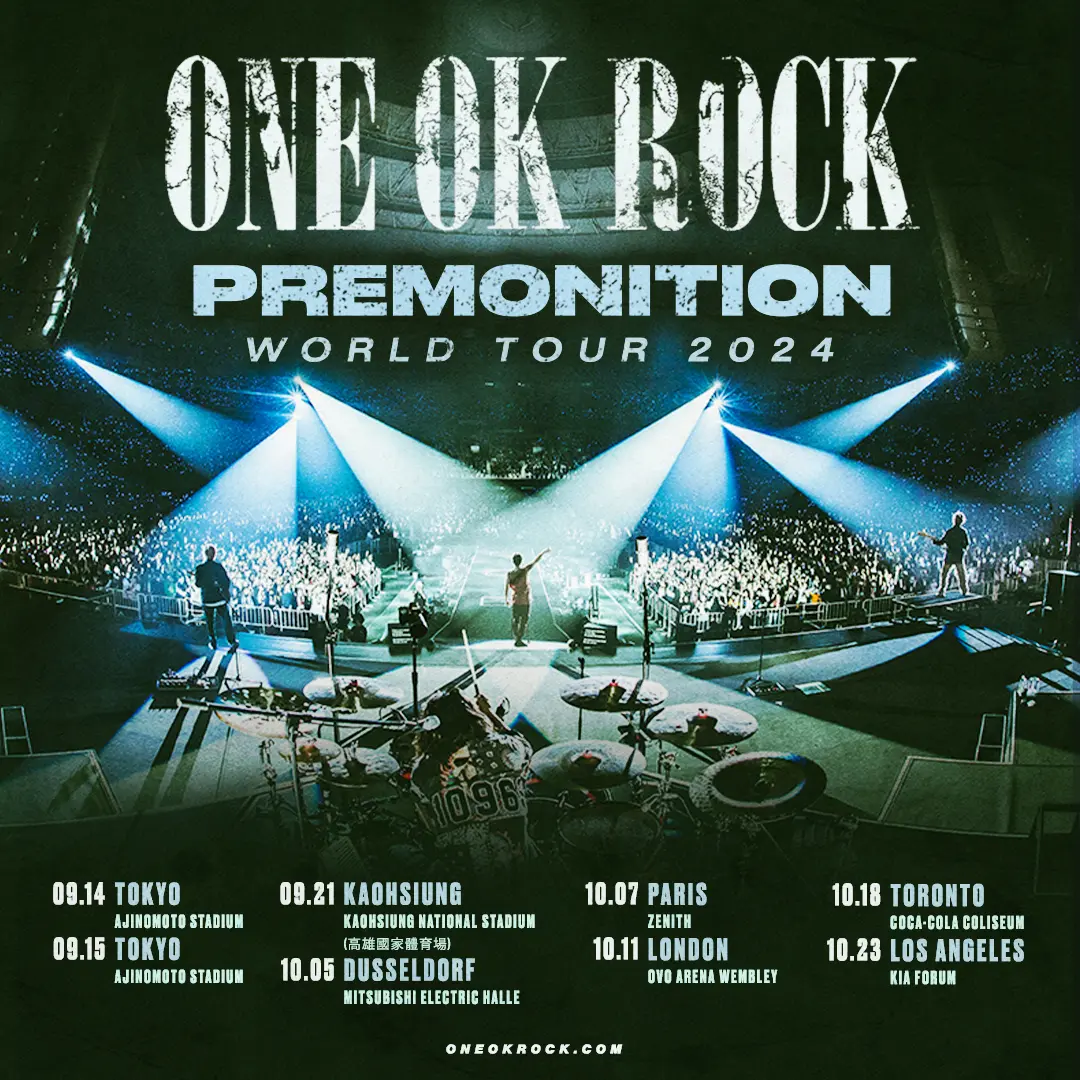 ONE OK ROCK IsBack on The Road for Premonition World Tour