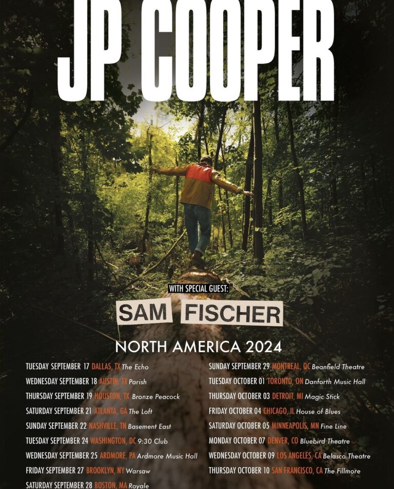 JP Cooper and Sam Fischer are Heading on North America Tour Kicking off In September