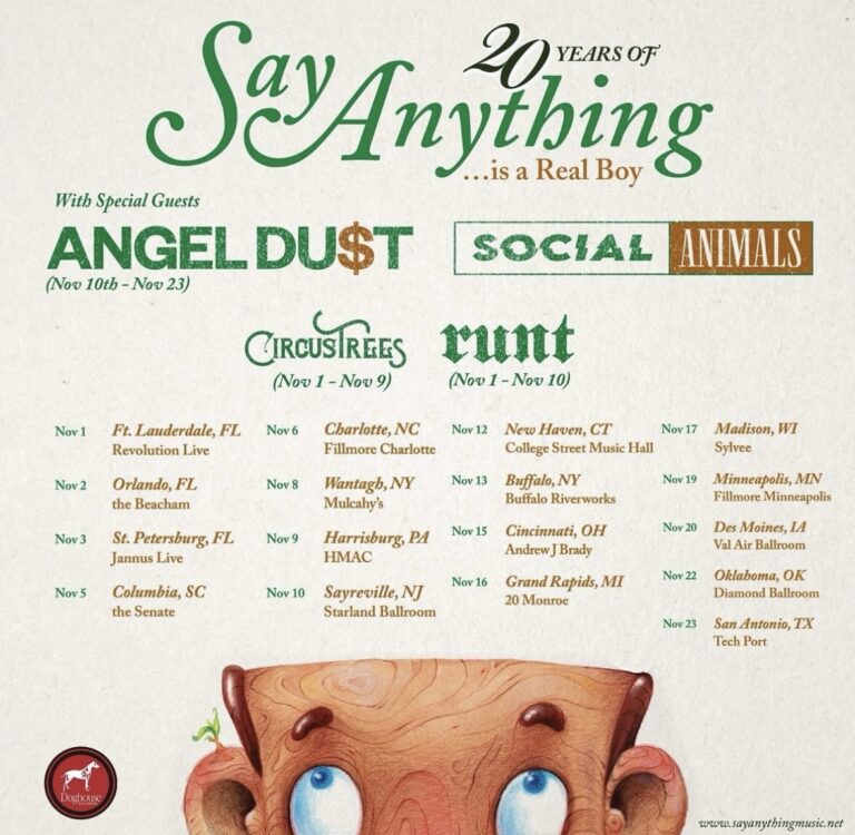 20 Years of Say Anything Tour Announcement