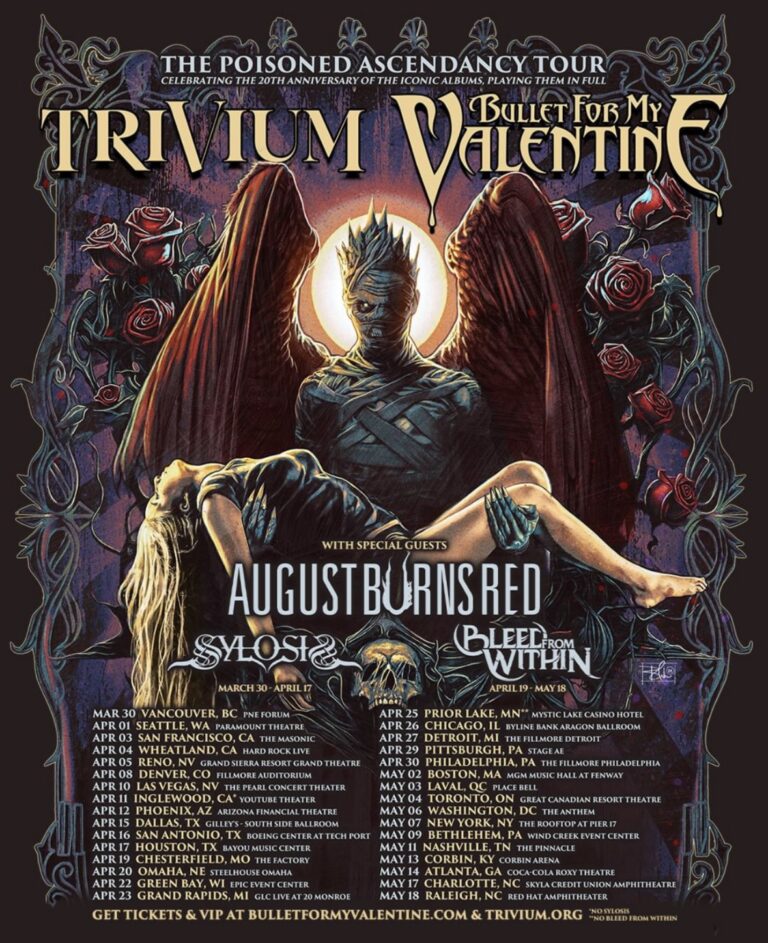 Trivium and Bullet For My Valentine are bringing ‘The Poisoned Ascendancy Tour’ to a city near you