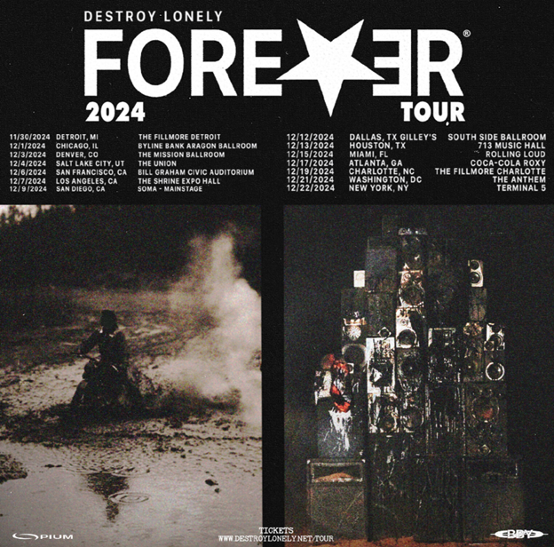 Destroy Lonely announces Forever 2024 Tour