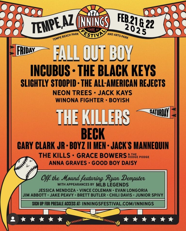 Innings Festival announces a stellar lineup including The Killers and Fall Out Boy