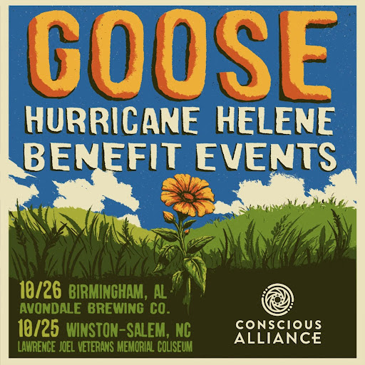 Goose announces special shows to support NC hurricane relief efforts