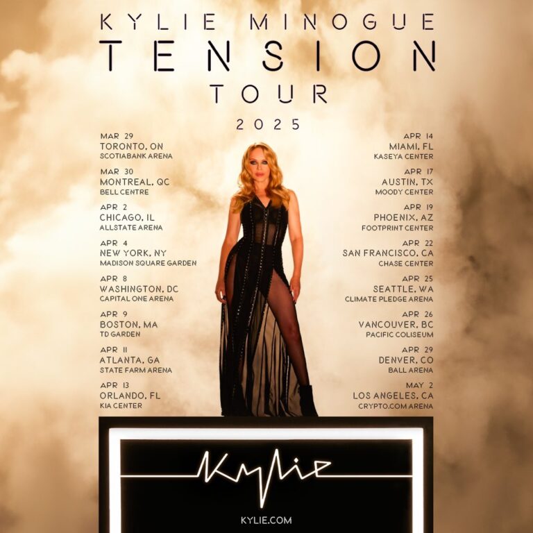 Kylie Minogue adds North American dates to the Tension Tour