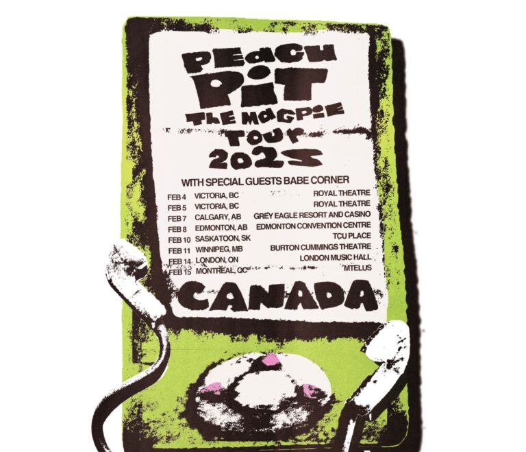 Peach Pit will be traveling across Canada on ‘The Magpie Tour’