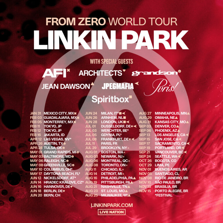 Linkin Park announces From Zero World Tour, spanning 50+ dates across 2025