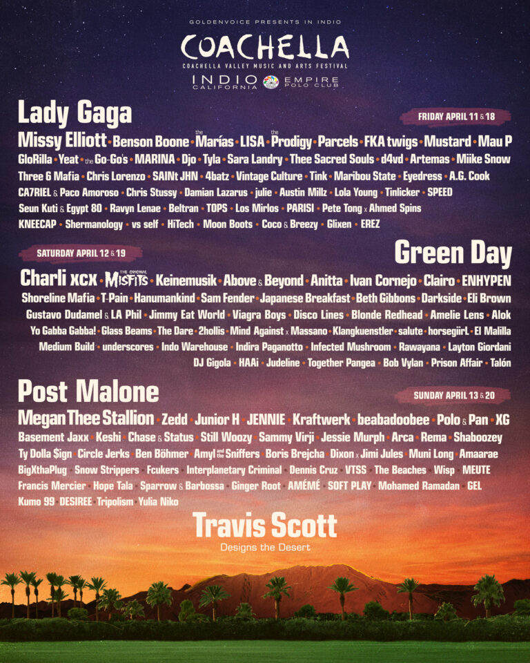 Coachella brings Lady Gaga, Green Day + more to the desert this Spring