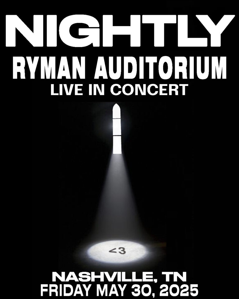 Nightly brings their biggest headline show to Nashville’s iconic Ryman Auditorium