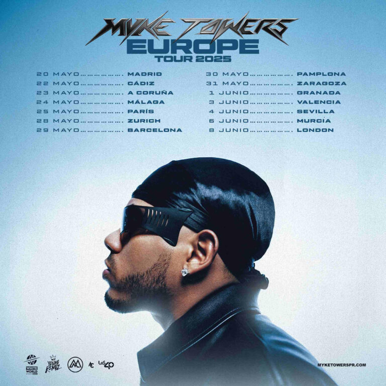 Myke Towers announces Europe Tour for May/June 2025