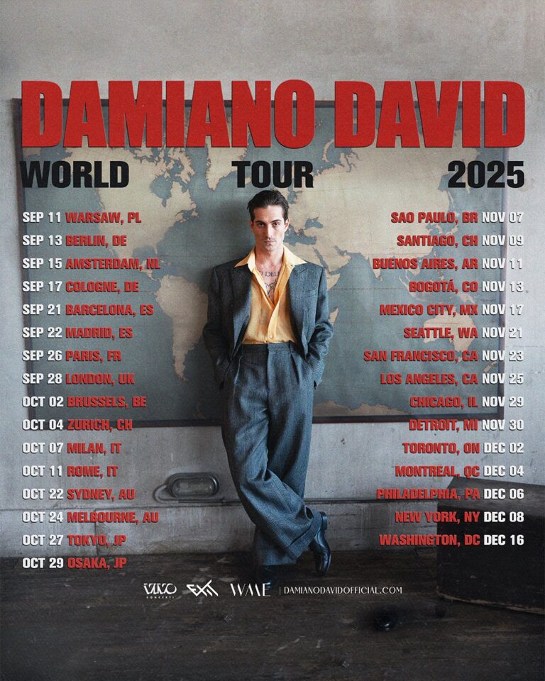 Måneskin’s Damiano David announces solo 2025 World Tour