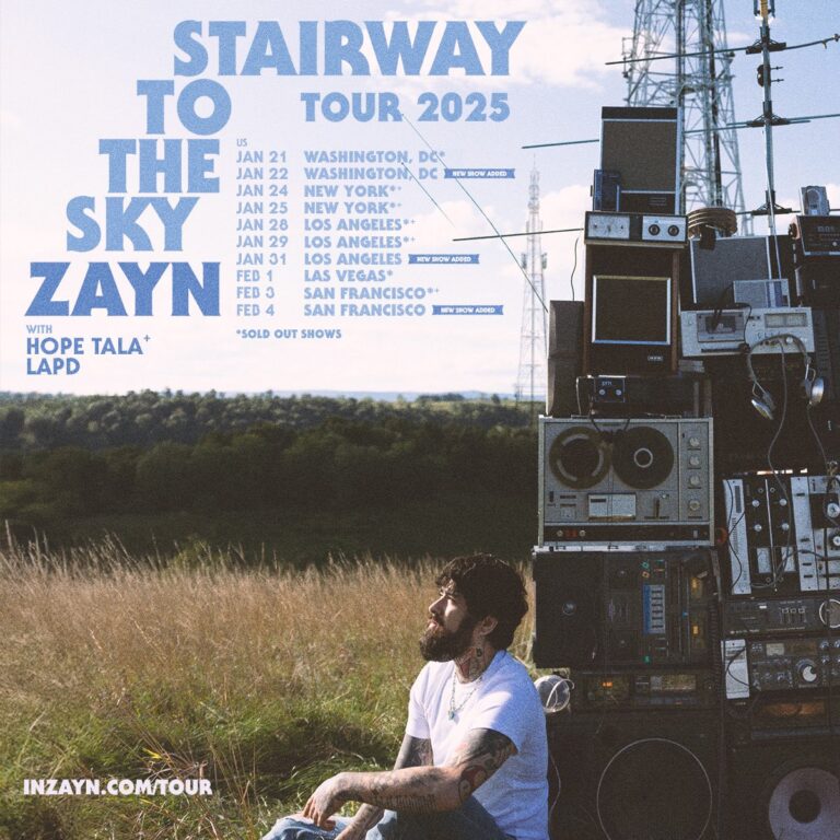 ZAYN adds 3 new dates to the Stairway to the Sky Tour