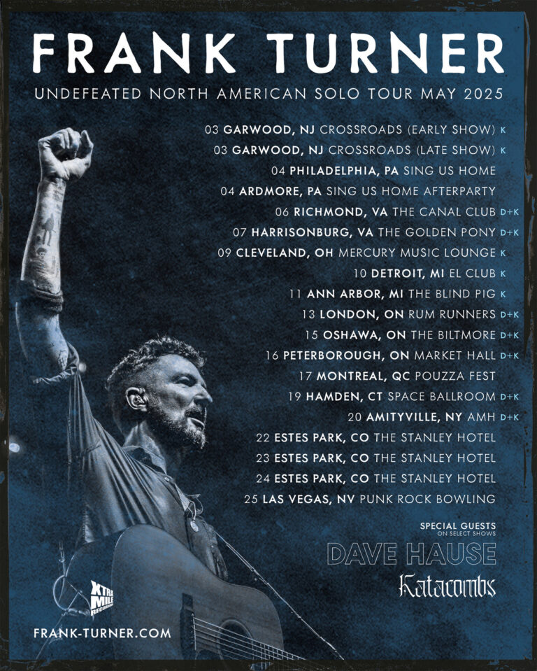 Frank Turner brings the Undefeated Tour to North America